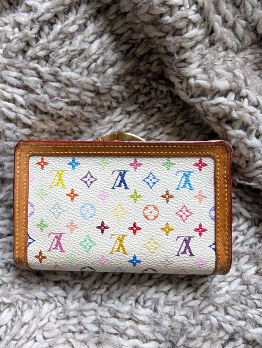 Louis Vuitton Murakami Multicolor Monogram French Wallet - Picture 16 of 17